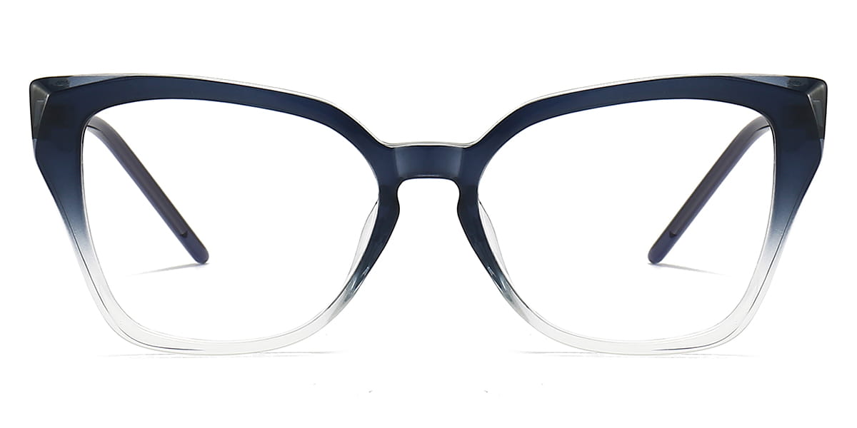 Blue - Cat eye Glasses - Winter