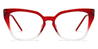 Red Winter - Cat Eye Glasses