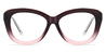 Purple Pink Tortoiseshell Indigo - Cat Eye Glasses