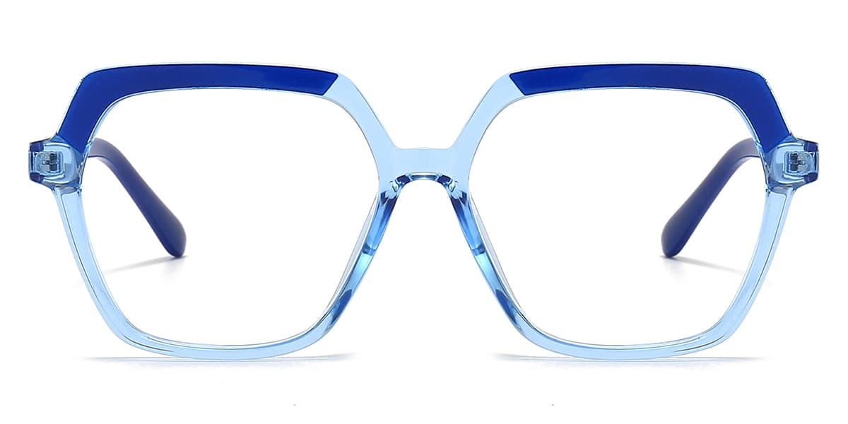 Blue - Square Glasses - Jasper