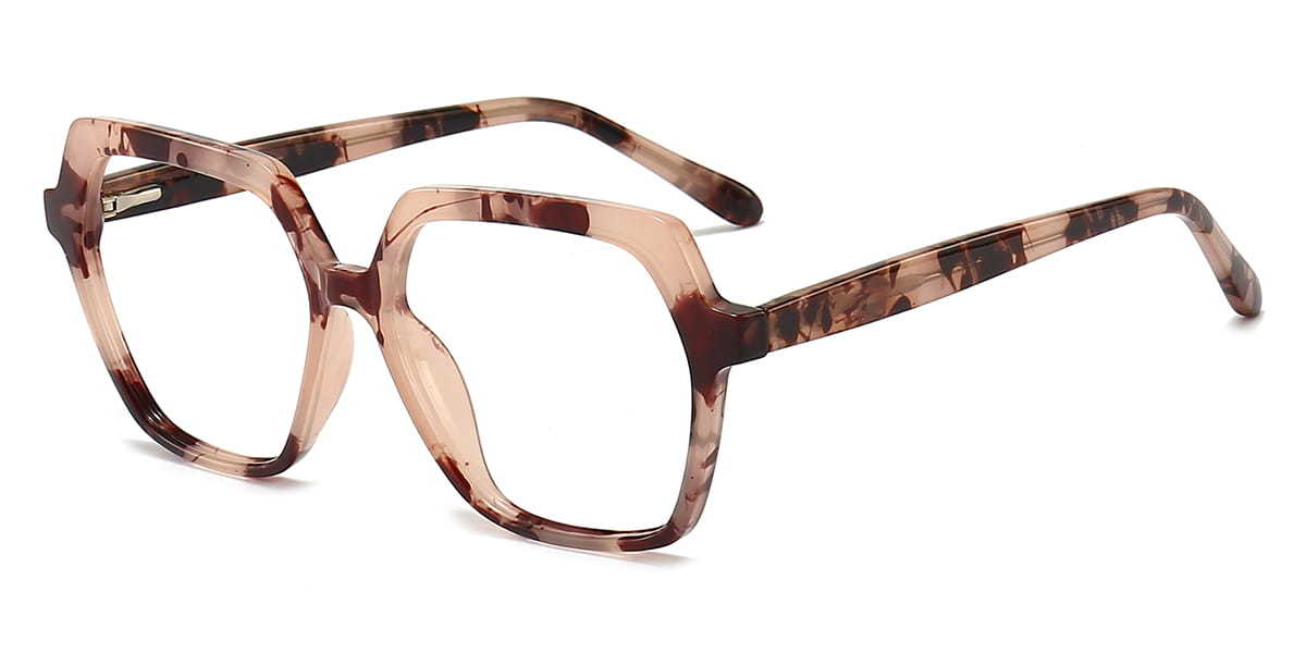 Tortoiseshell Jasper - Square Glasses