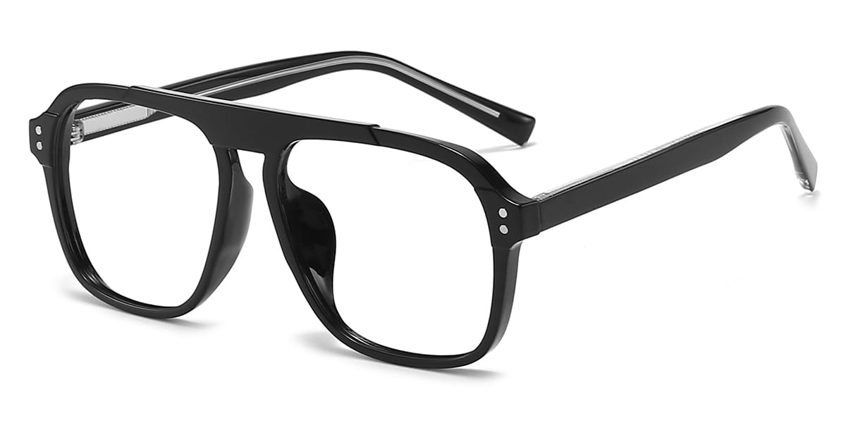 Black - Aviator Glasses - Jade