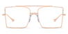 Rose Gold Lyle - Square Glasses