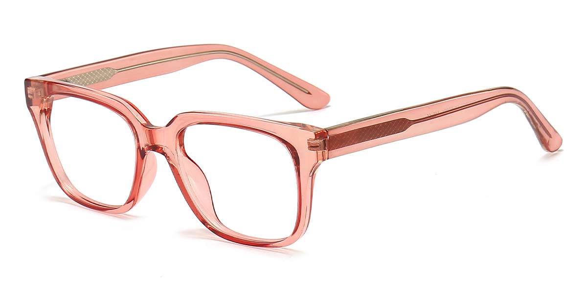 Pink - Rectangle Glasses - Sage