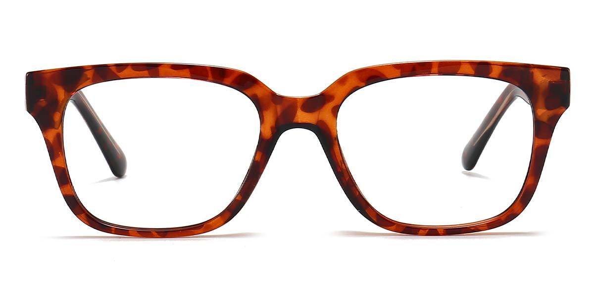 Tortoiseshell Sage - Rectangle Glasses