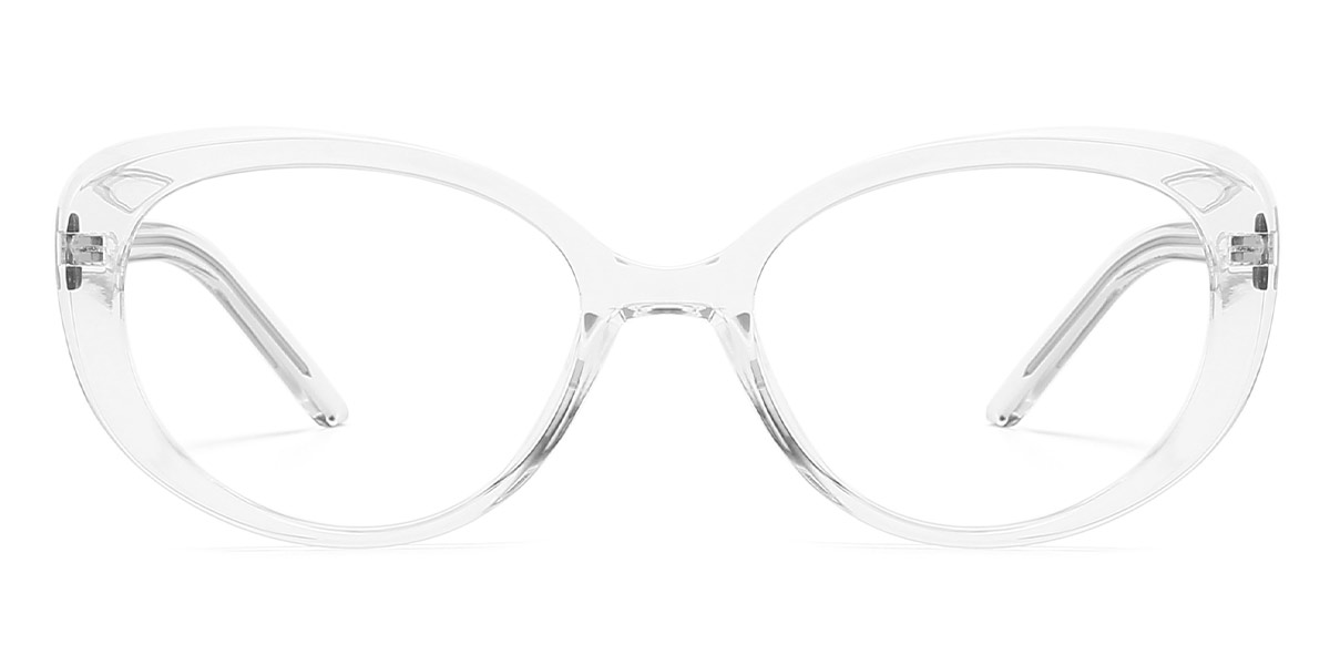 Transparent - Oval Glasses - Arya