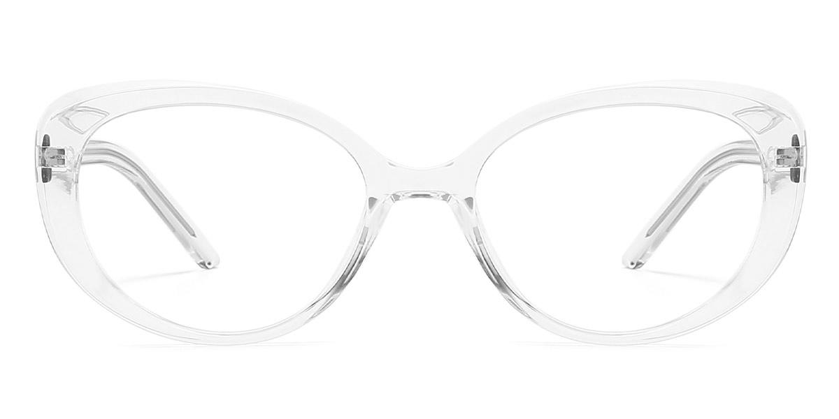 Clear Arya - Oval Glasses