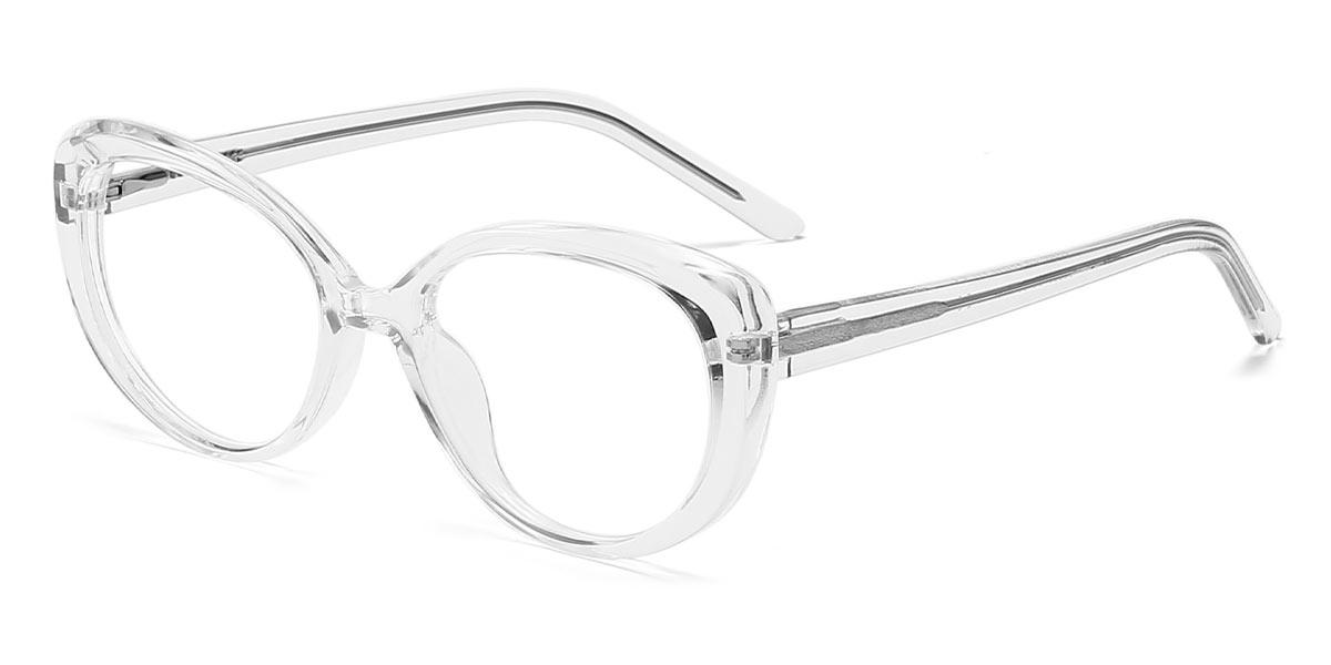 Clear Arya - Oval Glasses