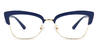 Blue Zyanya - Cat Eye Glasses