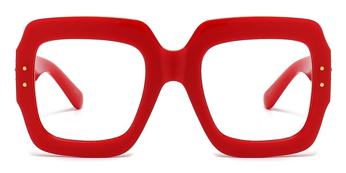 Red Mnemosyne - Square Glasses