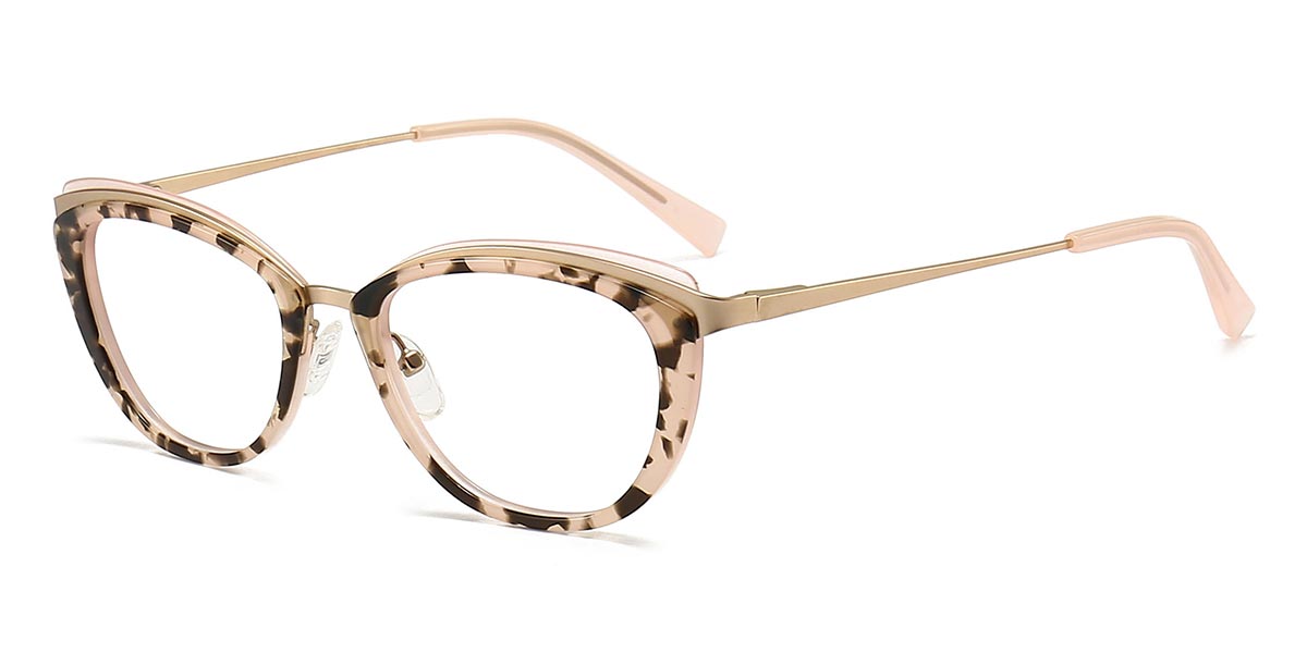 Khaki Tortoiseshell - Oval Glasses - Kenna
