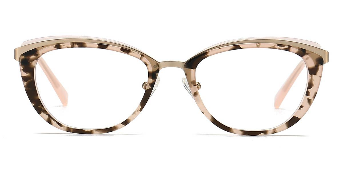 Khaki Tortoiseshell Kenna - Oval Glasses