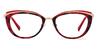 Red Tortoiseshell Kenna - Oval Glasses