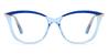 Blue Light Blue Huntley - Cat Eye Glasses