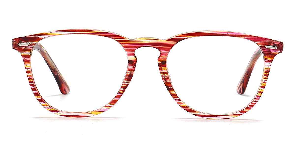 Red - Oval Glasses - Dylan