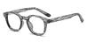 Grey Woodgrain Snow - Oval Glasses