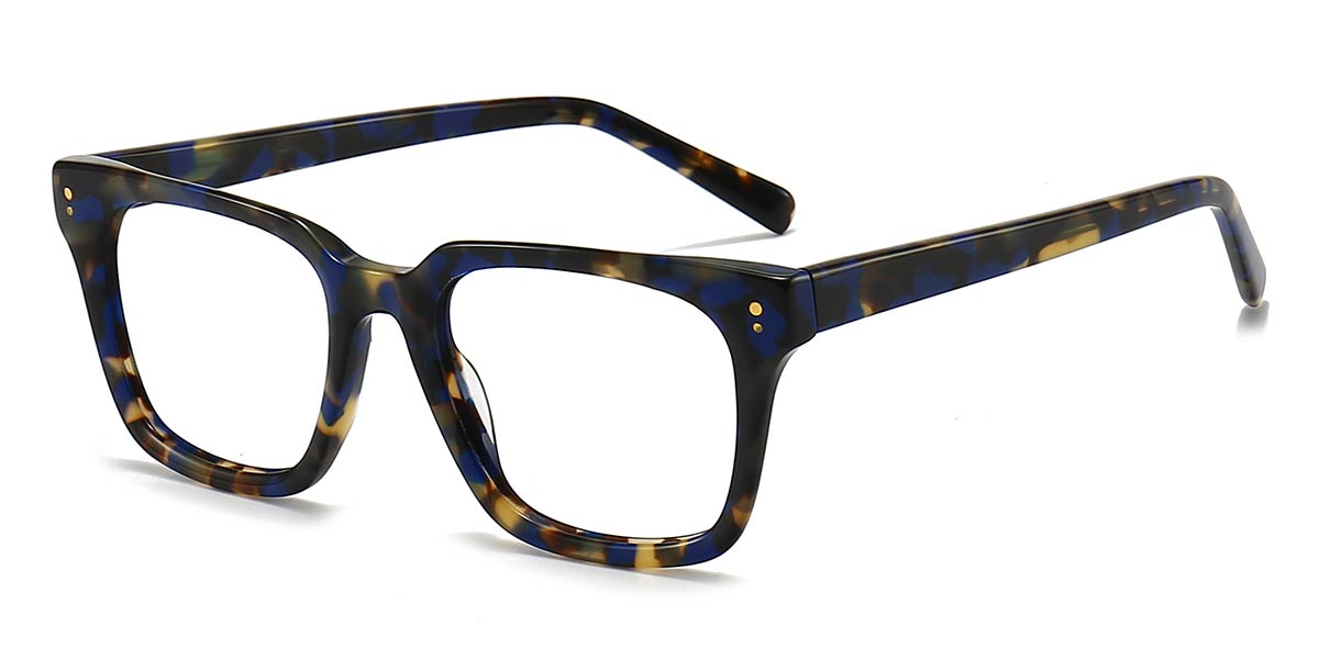 Blue Tortoiseshell Jivanta - Square Glasses