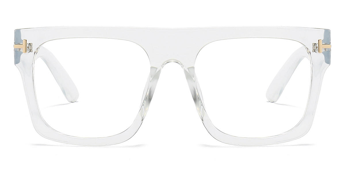 Transparent - Square Glasses - Asteria
