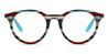 Red White Blue Virginia - Round Glasses
