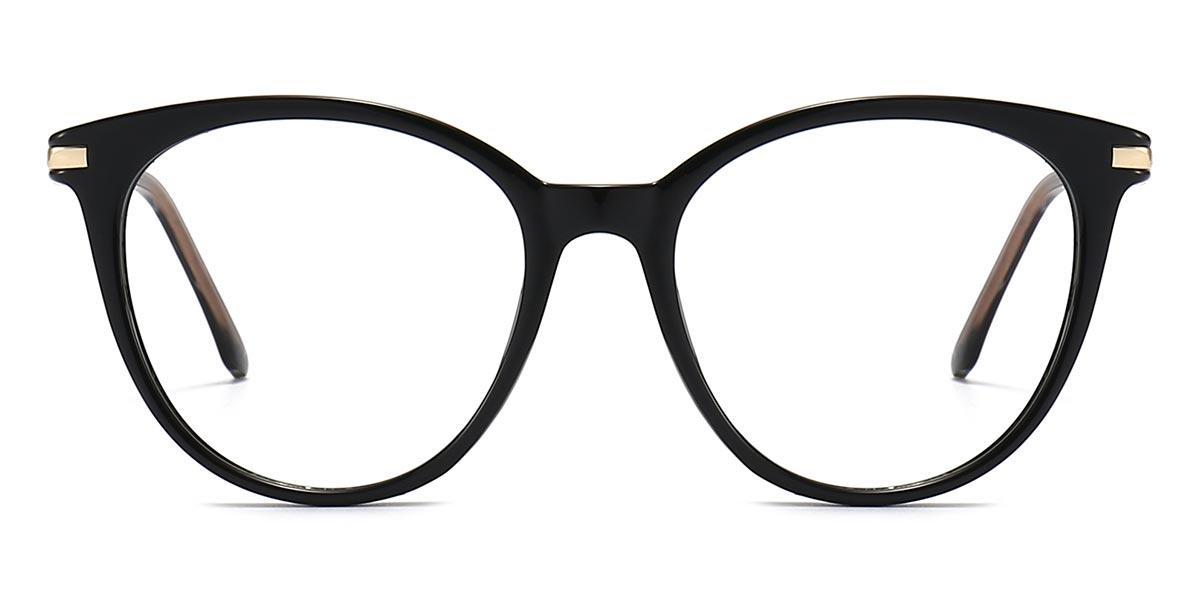 Black Aloisia - Oval Glasses