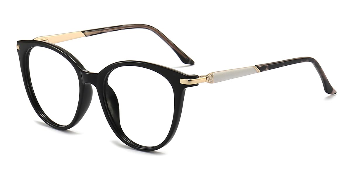 Black - Oval Glasses - Aloisia