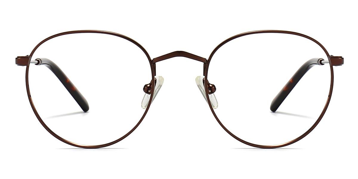 Brown Leslie - Oval Glasses