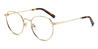 Gold Leslie - Oval Glasses