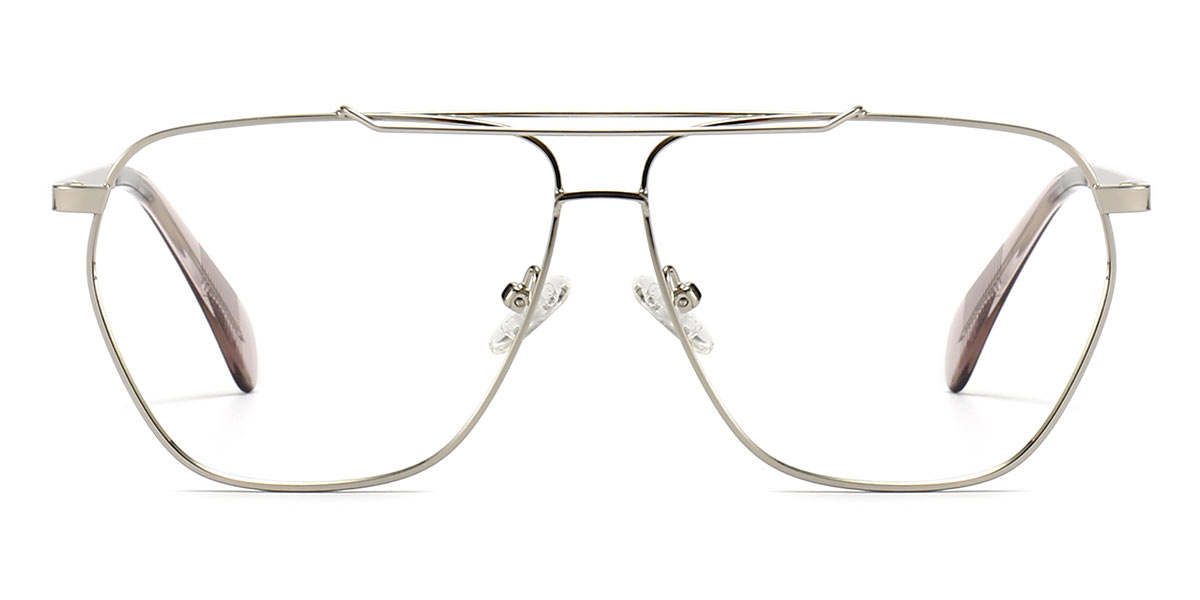 Silver - Aviator Glasses - Isolde
