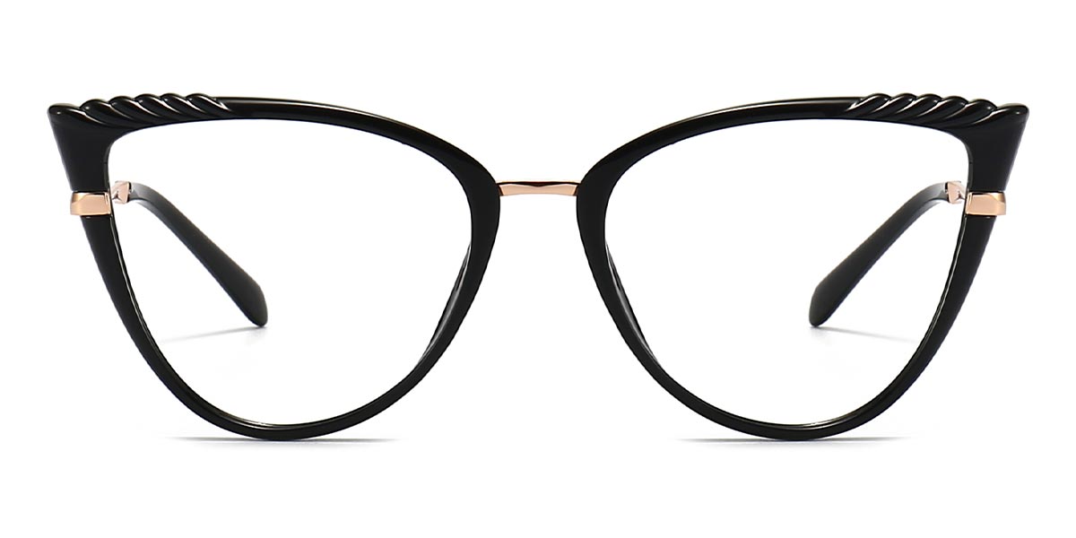 Black - Cat eye Glasses - Dakota