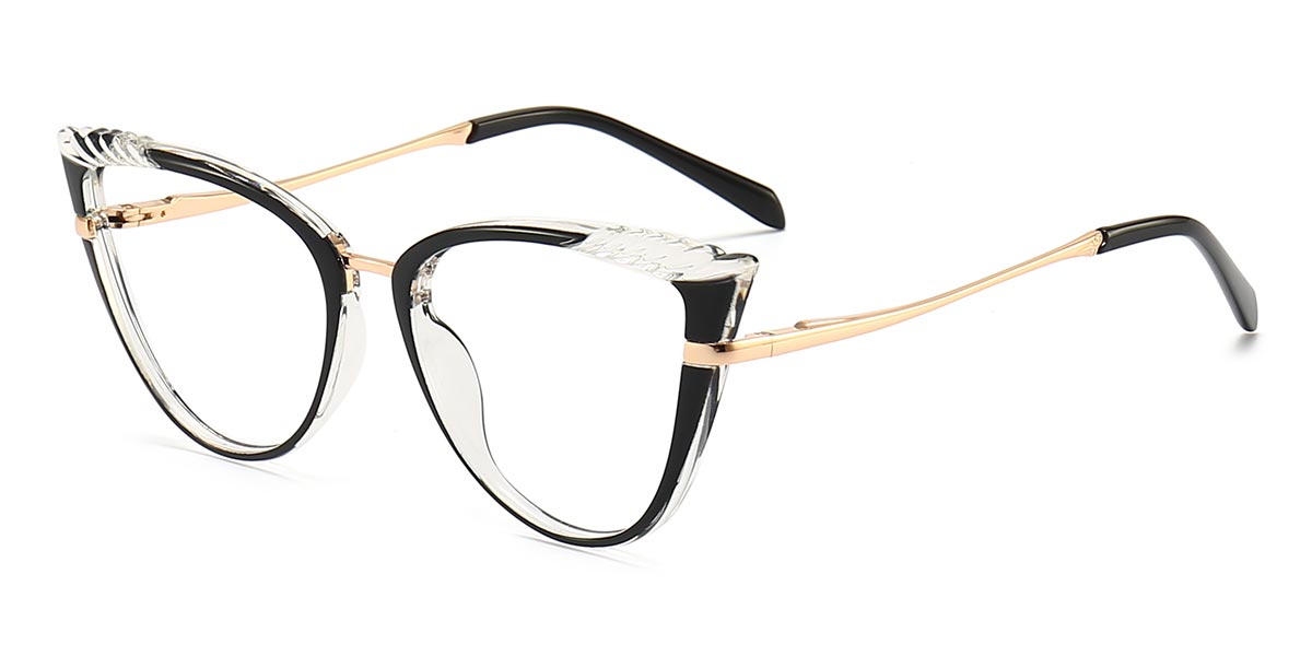 White - Cat eye Glasses - Dakota
