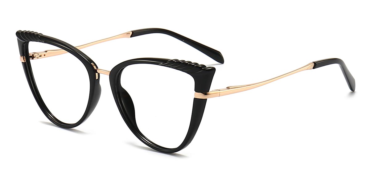 Black - Cat eye Glasses - Dakota