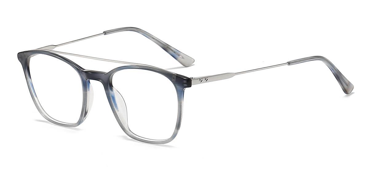 Blue Stripes Kimiko - Aviator Glasses