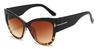 Black Tortoiseshell Gradual Brown Lux - Cat Eye Sunglasses