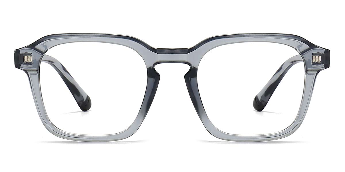 Tortoiseshell Grey - Square Glasses - Milo