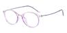 Purple Pink Tortoiseshell Julian - Round Glasses
