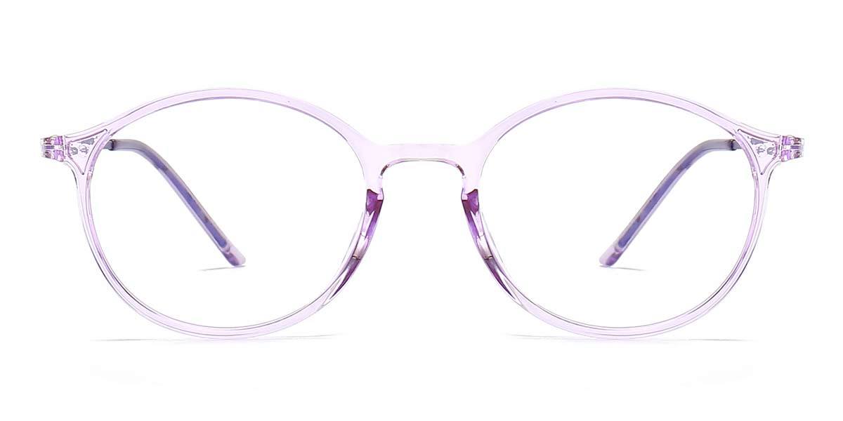Purple Pink Tortoiseshell Julian - Round Glasses