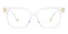 Clear Faye - Square Glasses