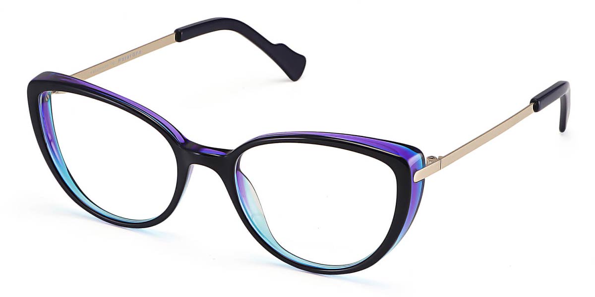 Blue - Cat eye Glasses - Audrey