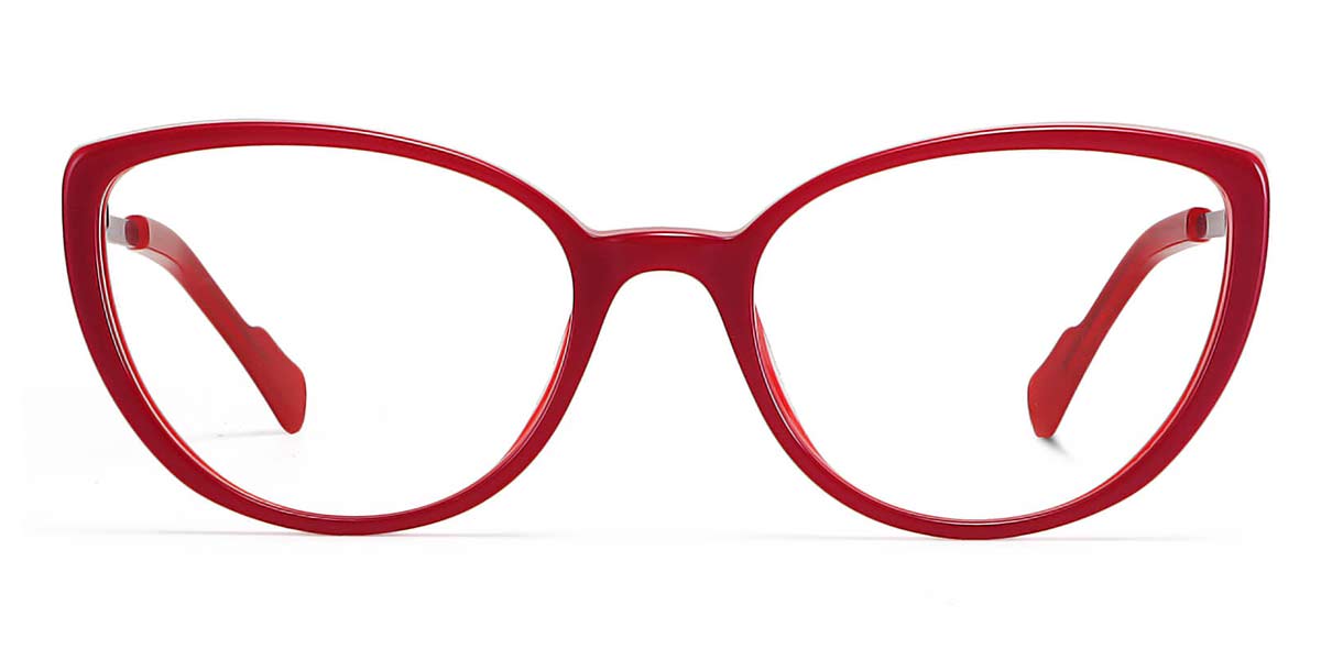 Red - Cat eye Glasses - Audrey
