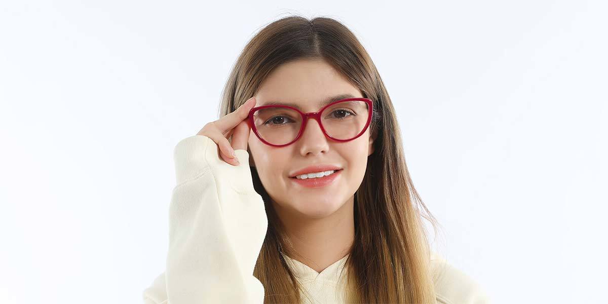 Red Audrey - Cat Eye Glasses