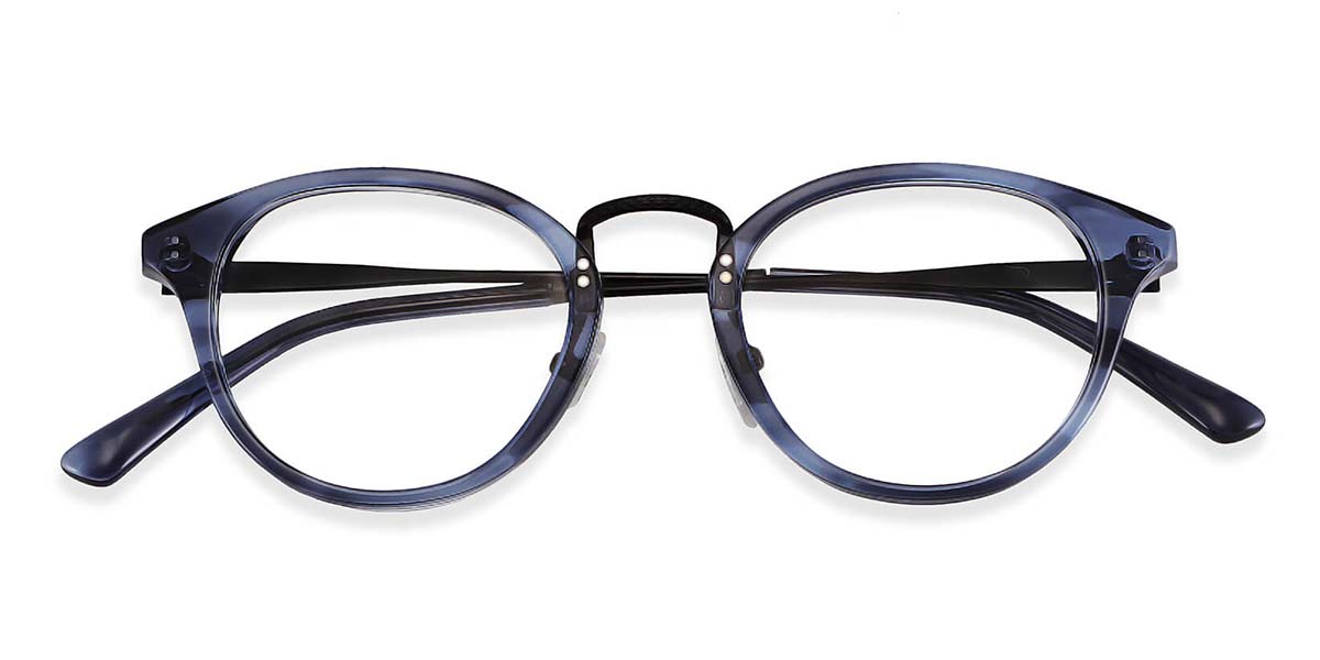Blue Birch - Oval Glasses