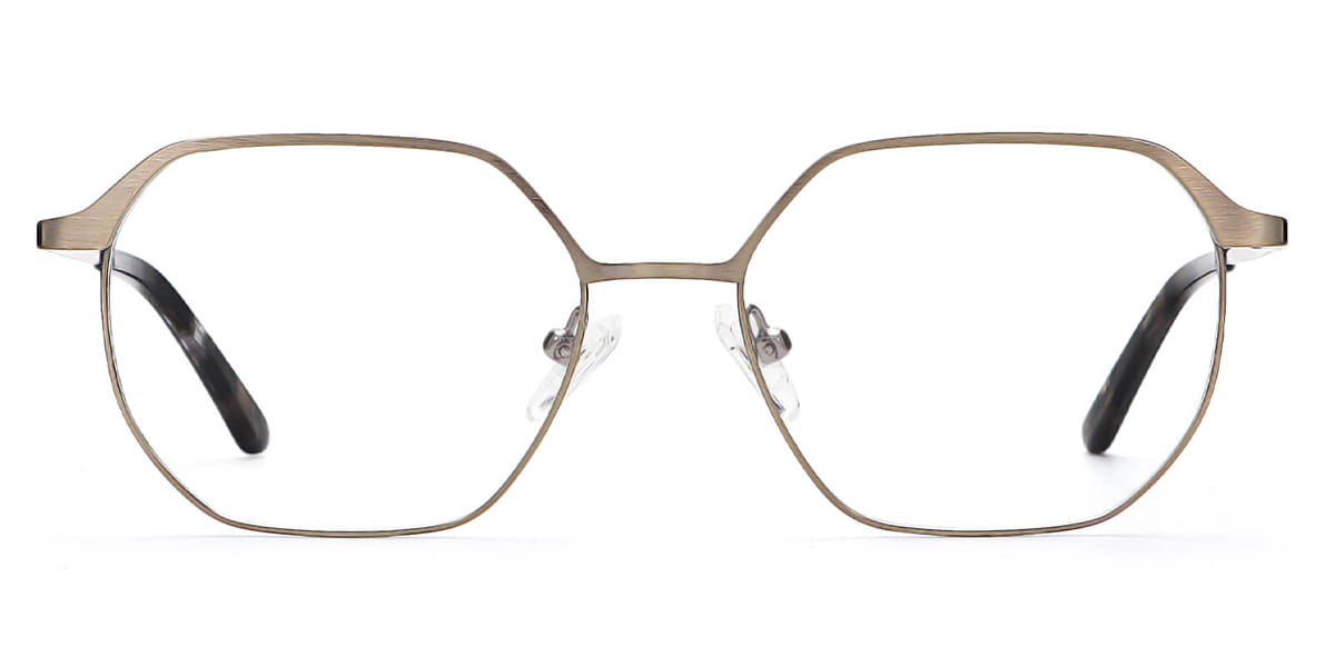 Silver - Square Glasses - Caz