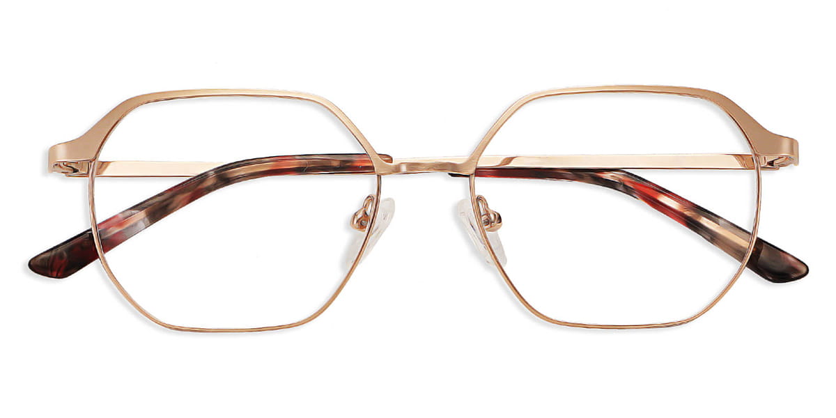 Gold Caz - Square Glasses