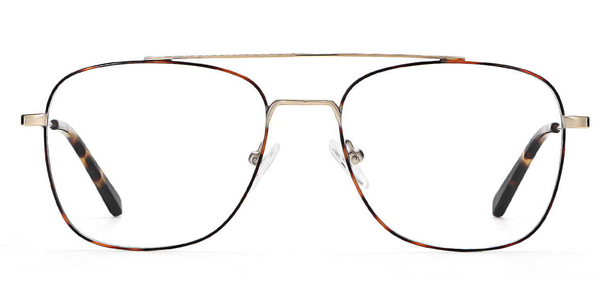 Gold Tortoiseshell Daryl - Aviator Glasses