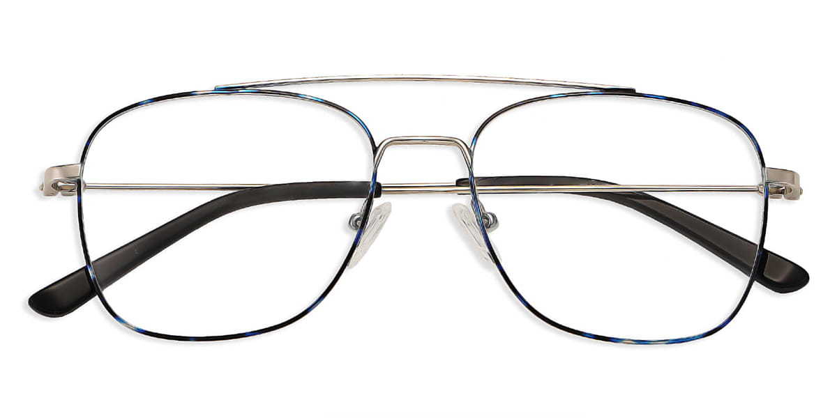 Silver Blue Tortoiseshell Daryl - Aviator Glasses