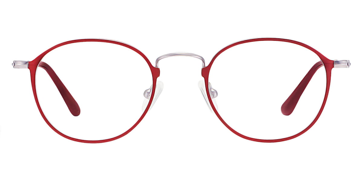 Red - Round Glasses - Delta