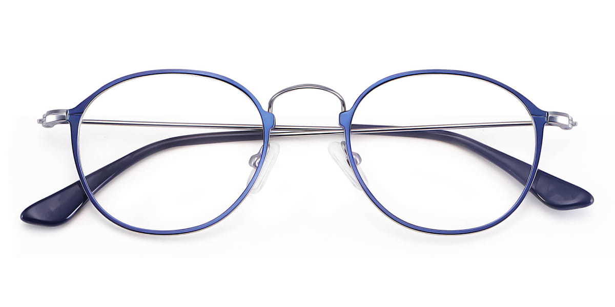 Blue Delta - Round Glasses