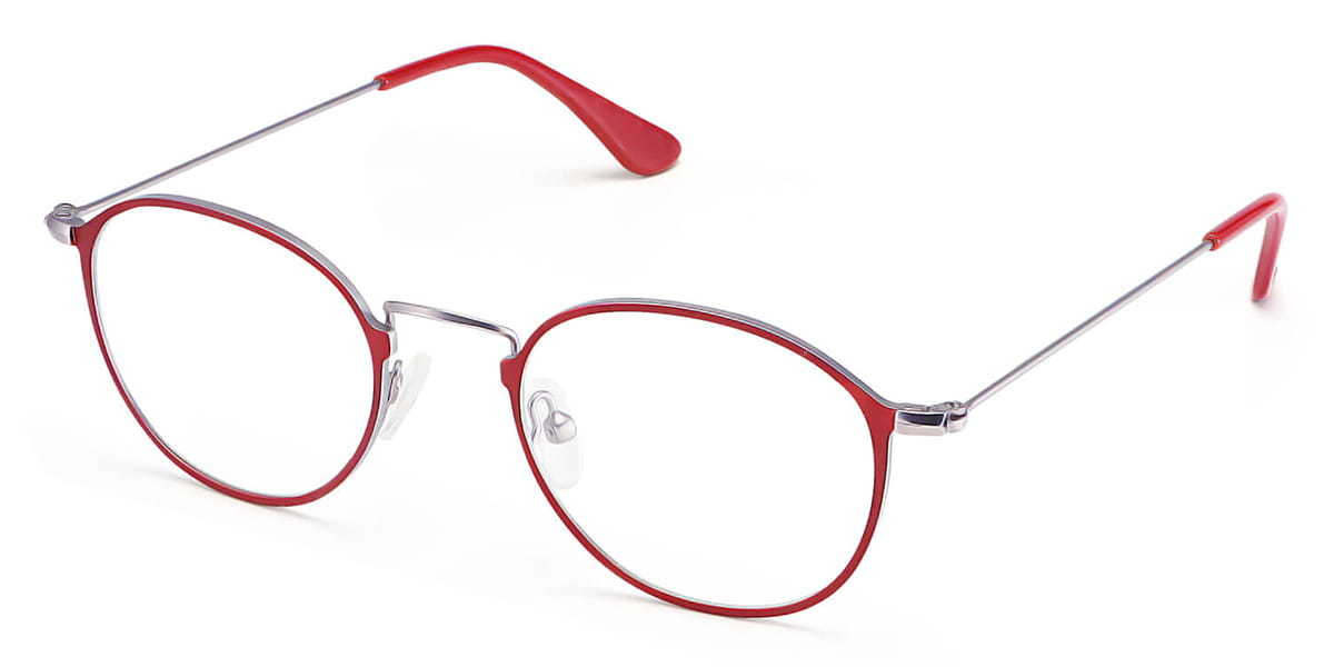 Red Delta - Round Glasses