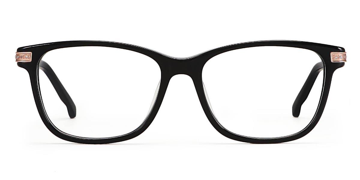 Black Faith - Rectangle Glasses