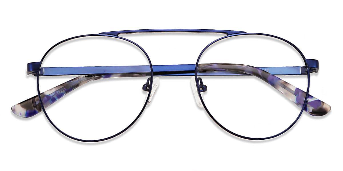 Navy Blue Gaetana - Aviator Glasses